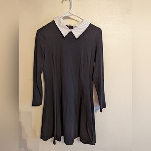 Wednesday Adams goth skater dress